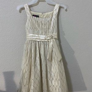 gold kids dress